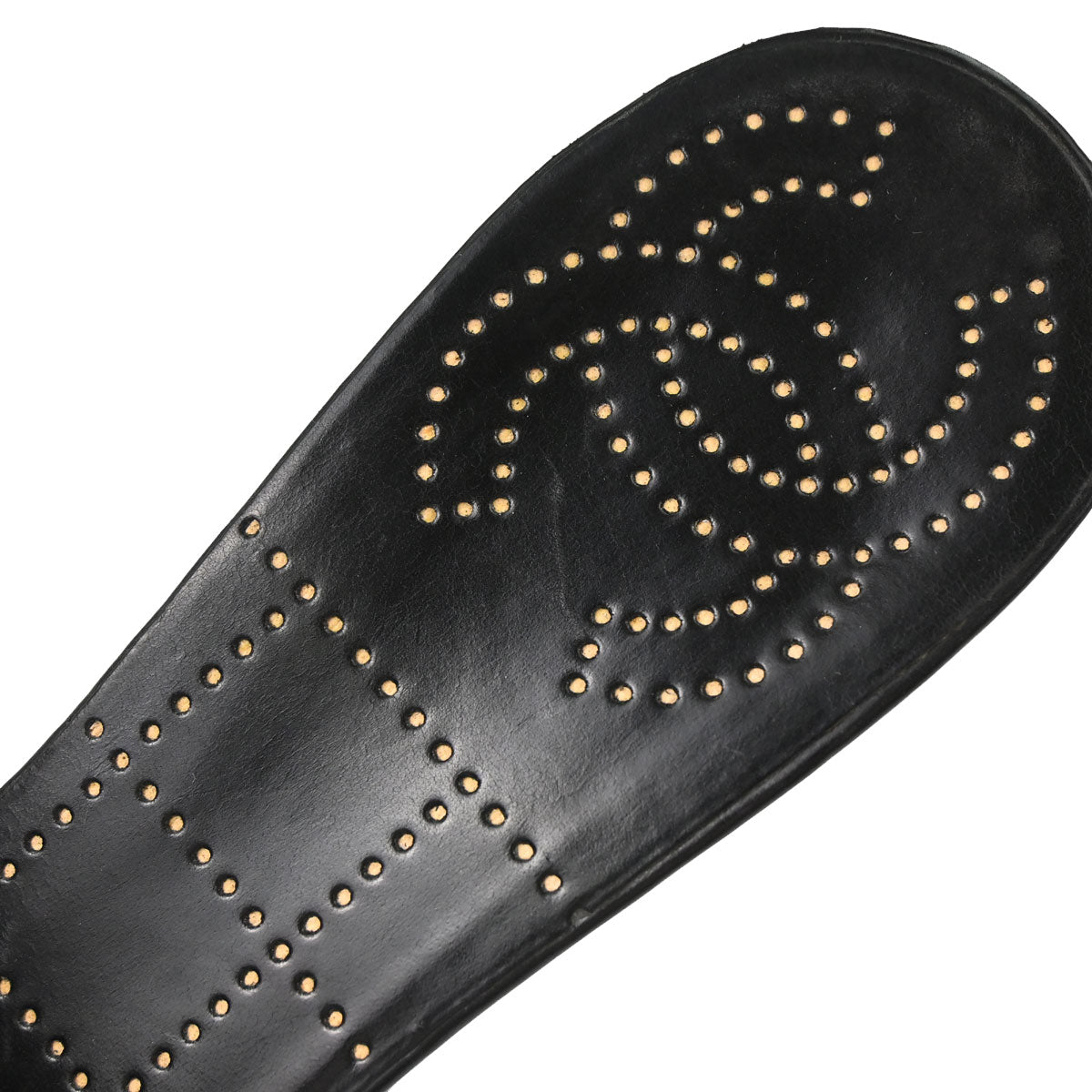 Chanel * CC Black Wood Leather Mules Shoes #39 1/2