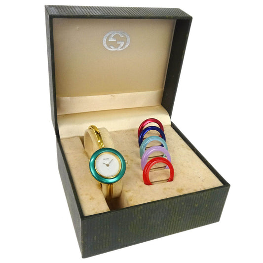 Gucci 11/12.2 Change Bezel Chameleon Quartz Watch SS