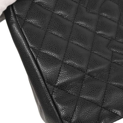 Chanel Black Caviar Skin Grand Shopping Tote GST Chain Handbag