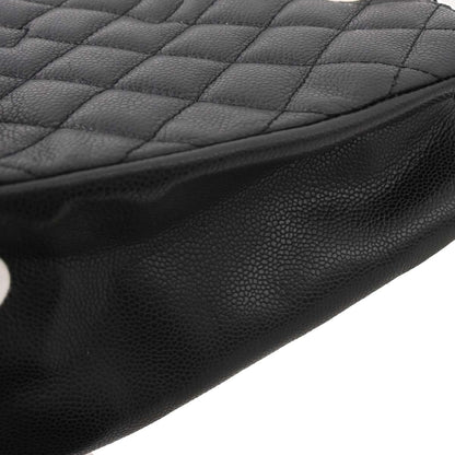 Chanel Black Caviar Skin Grand Shopping Tote GST Chain Handbag