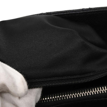 Chanel Black Caviar Skin Grand Shopping Tote GST Chain Handbag