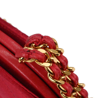 Chanel Red Satin Handbag
