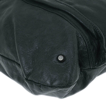 Balenciaga Green Lambskin Classic Square 2way Shoulder Handbag