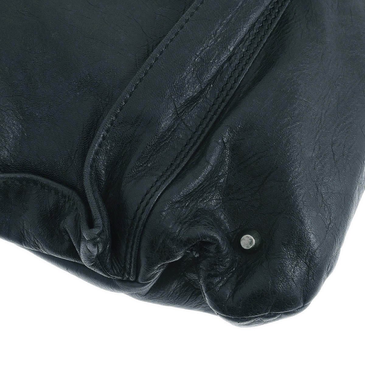 Balenciaga Green Lambskin Classic Square 2way Shoulder Handbag