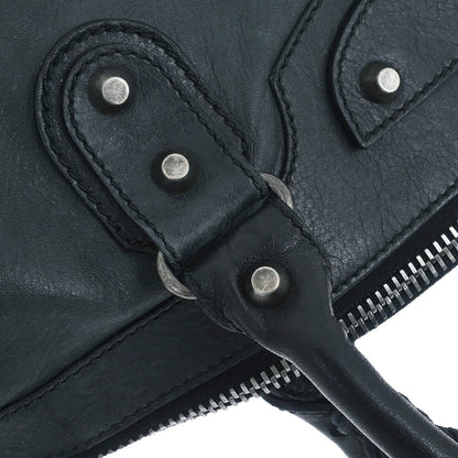 Balenciaga Green Lambskin Classic Square 2way Shoulder Handbag