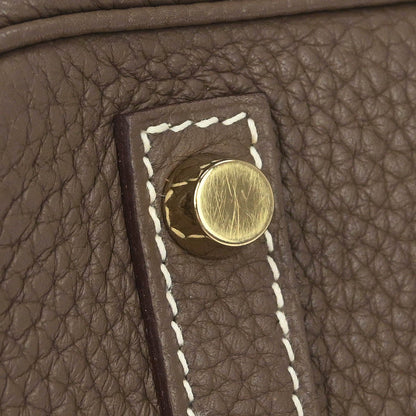 Hermes Etoupe Gray Taurillon Clemence Birkin 30 Handbag
