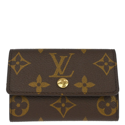 Louis Vuitton Monogram Porte Monnaie Plat Coin Purse Wallet M61930