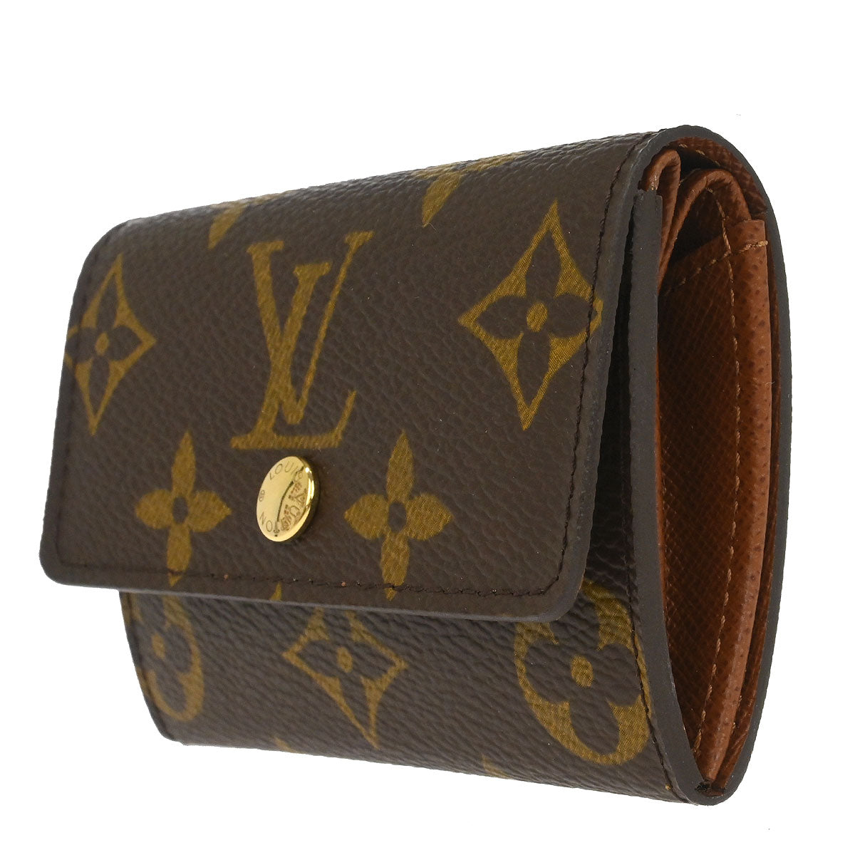 Louis Vuitton Monogram Porte Monnaie Plat Coin Purse Wallet M61930