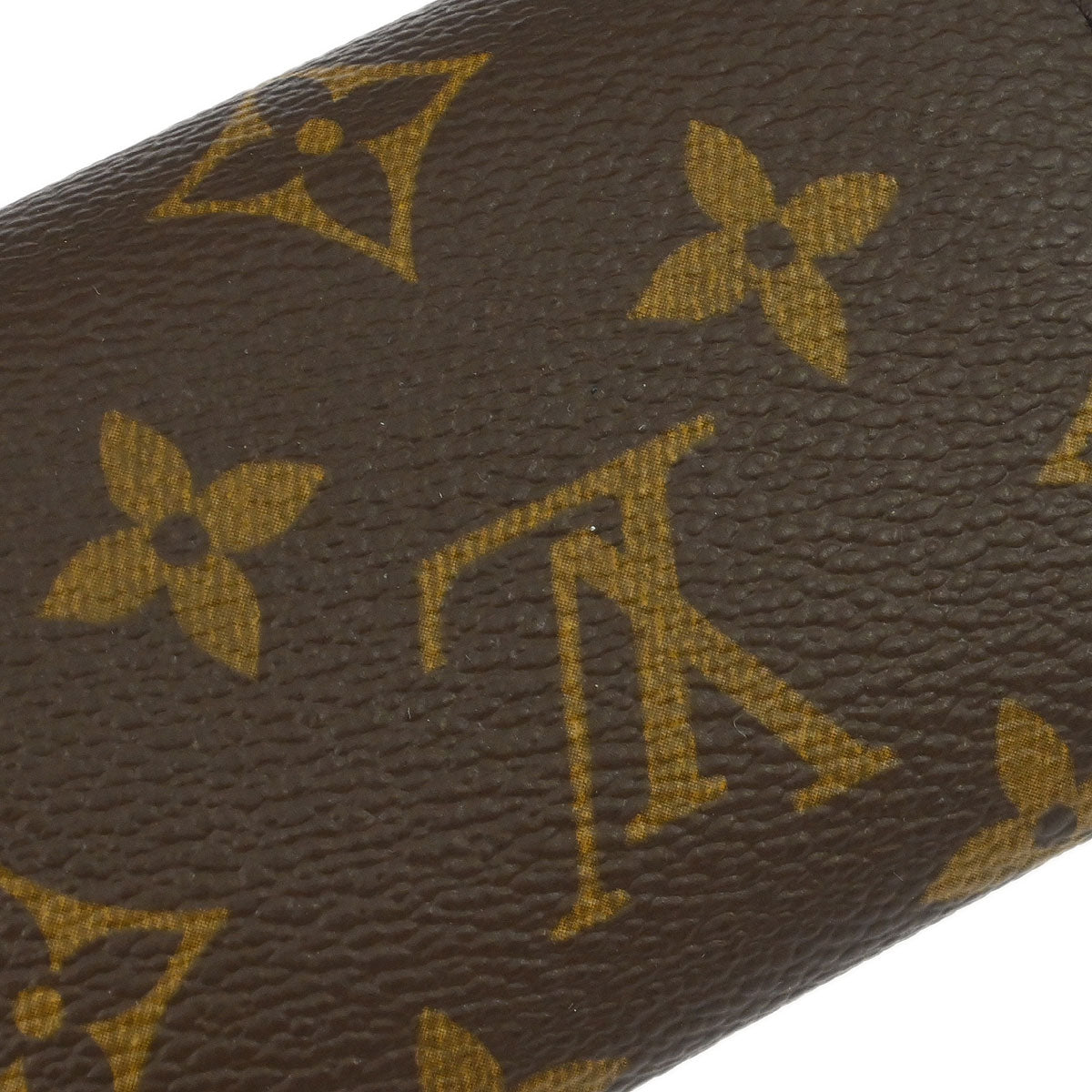 Louis Vuitton Monogram Porte Monnaie Plat Coin Purse Wallet M61930