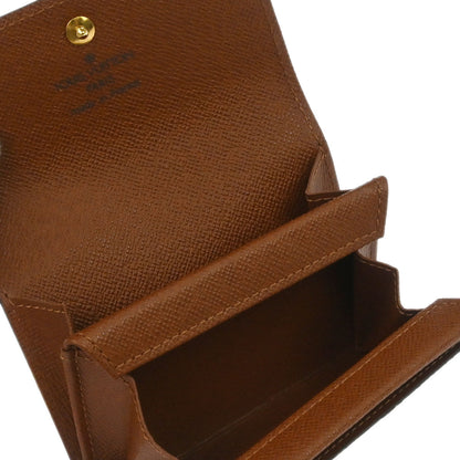 Louis Vuitton Monogram Porte Monnaie Plat Coin Purse Wallet M61930