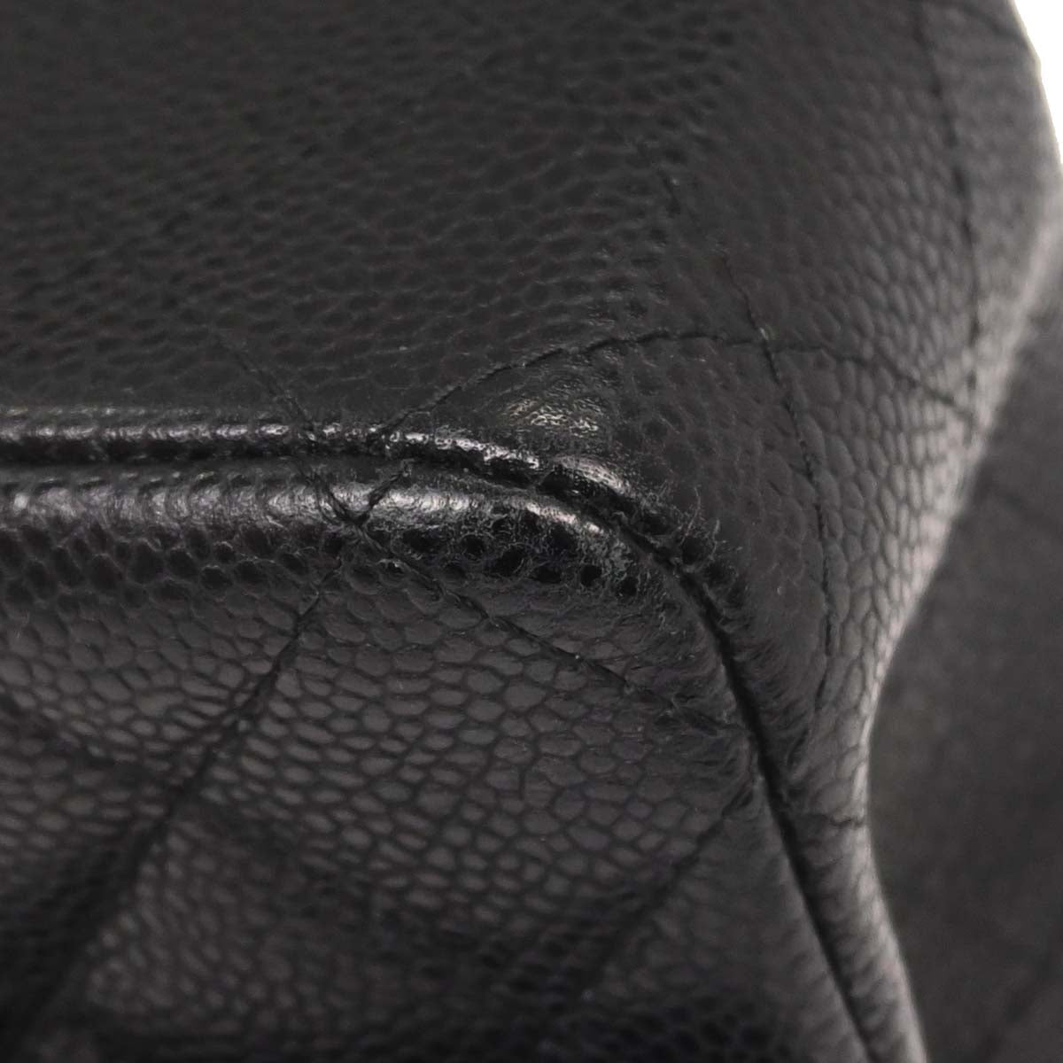 Chanel Black Caviar Skin Medium Classic Double Flap Shoulder Bag