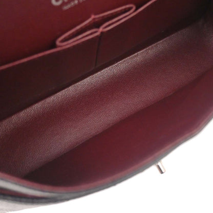 Chanel Black Caviar Skin Medium Classic Double Flap Shoulder Bag