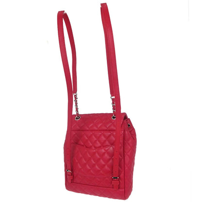 Chanel Red Lambskin Urban Spirit Backpack