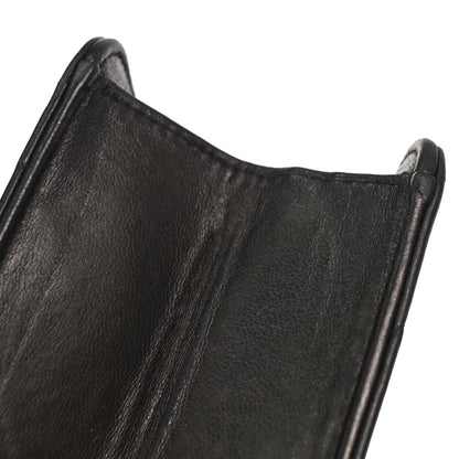 Chanel 1996-1997 Black Lambskin Pushlock Small Half Flap Shoulder Bag