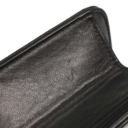 Chanel 1996-1997 Black Lambskin Pushlock Small Half Flap Shoulder Bag