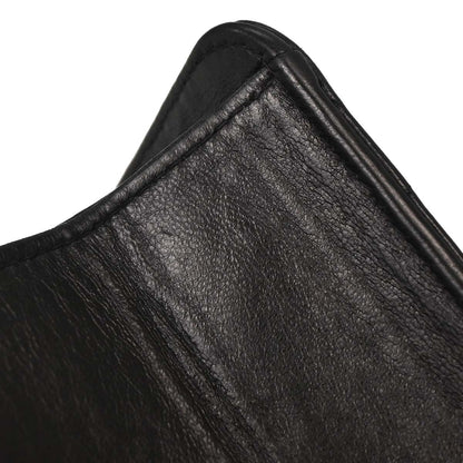 Chanel 1996-1997 Black Lambskin Pushlock Small Half Flap Shoulder Bag