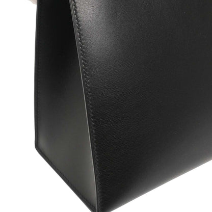 Hermes Black Box Calf Kelly 32 Sellier 2way Shoulder Handbag