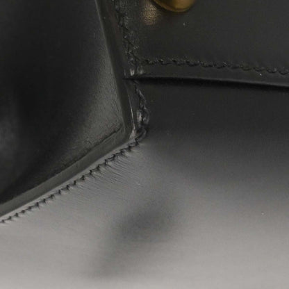 Hermes Black Box Calf Kelly 32 Sellier 2way Shoulder Handbag