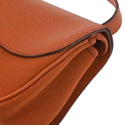 Hermes Potiron Toile Vache Liegee Sac Colorado PM Shoulder Bag