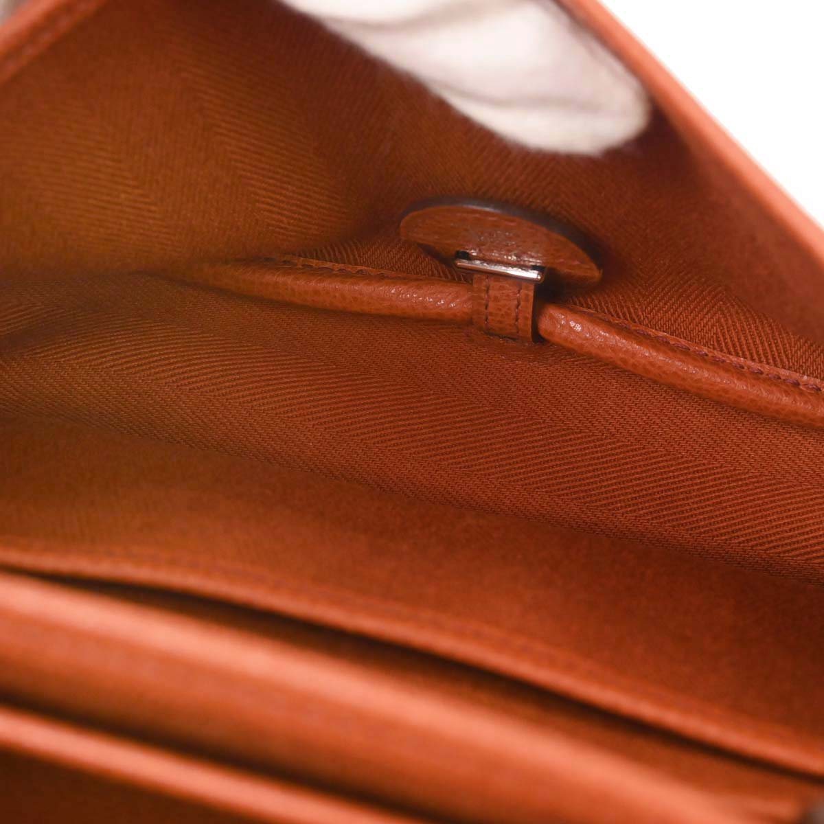 Hermes Potiron Toile Vache Liegee Sac Colorado PM Shoulder Bag