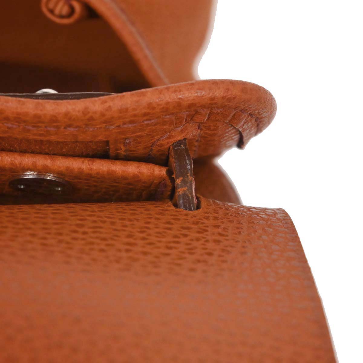 Hermes Potiron Toile Vache Liegee Sac Colorado PM Shoulder Bag