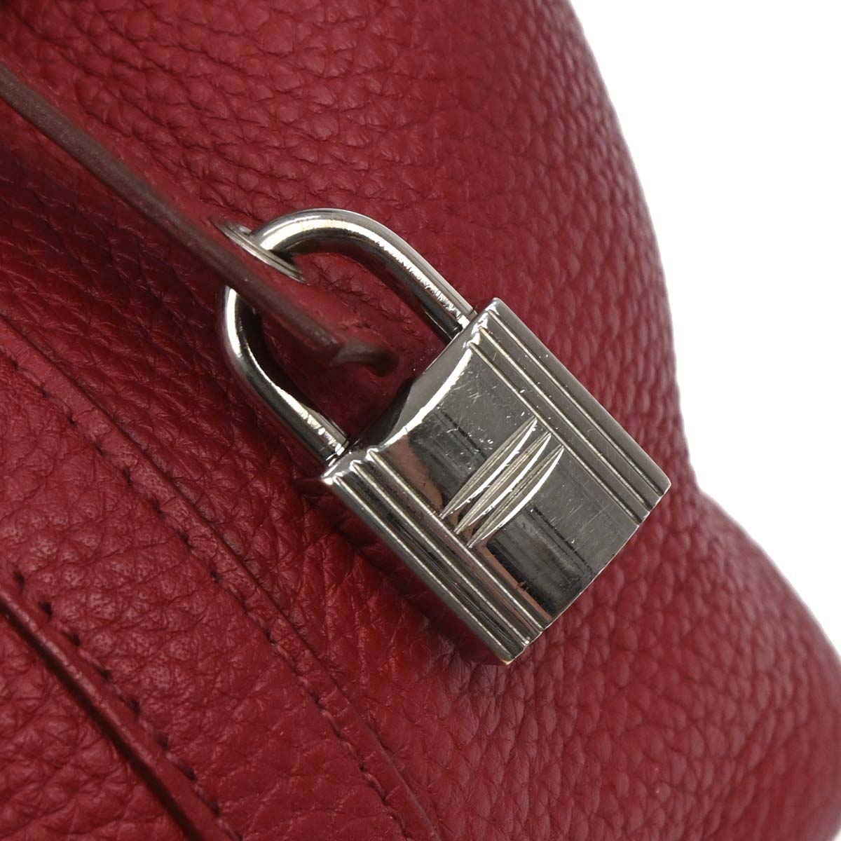 Hermes Rouge Garance Taurillon Clemence Picotin Lock 18 PM Handbag