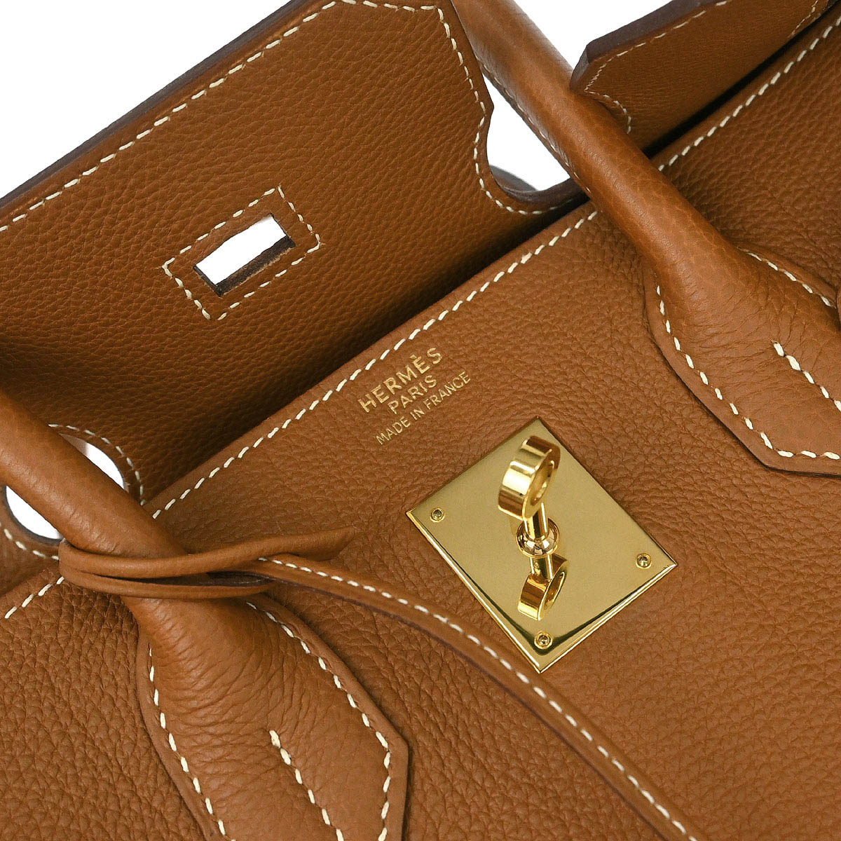 Hermes Gold Togo Birkin 35 Handbag