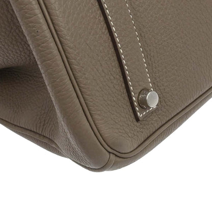 Hermes Etoupe Gray Togo Birkin 35 Handbag