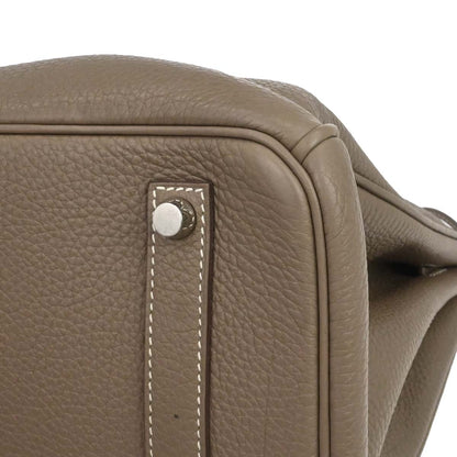 Hermes Etoupe Gray Togo Birkin 35 Handbag