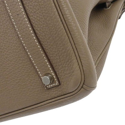 Hermes Etoupe Gray Togo Birkin 35 Handbag