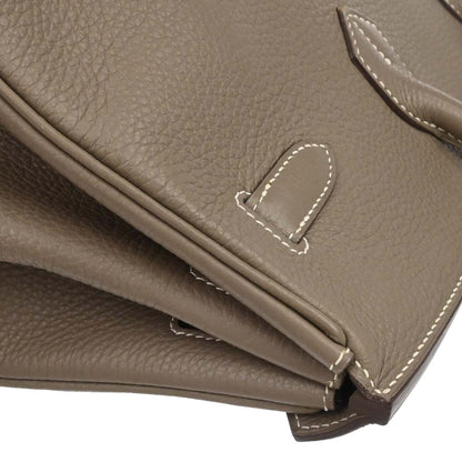 Hermes Etoupe Gray Togo Birkin 35 Handbag