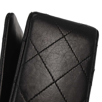 Chanel Black Lambskin Turnlock Mini Full Flap Shoulder Bag