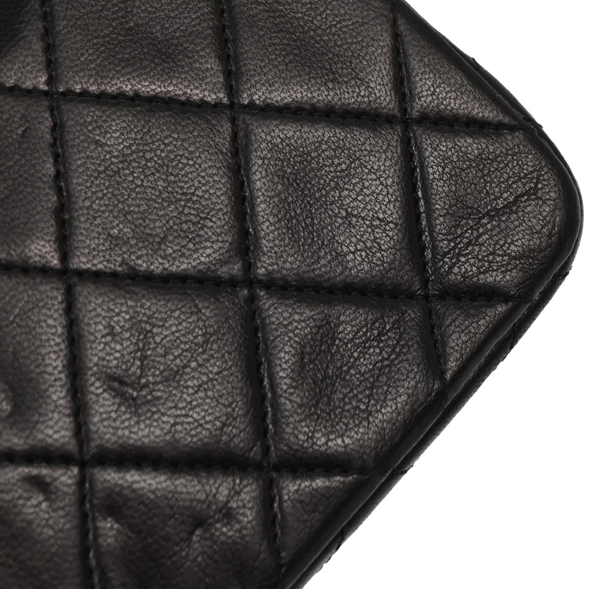 Chanel Black Lambskin Turnlock Mini Full Flap Shoulder Bag
