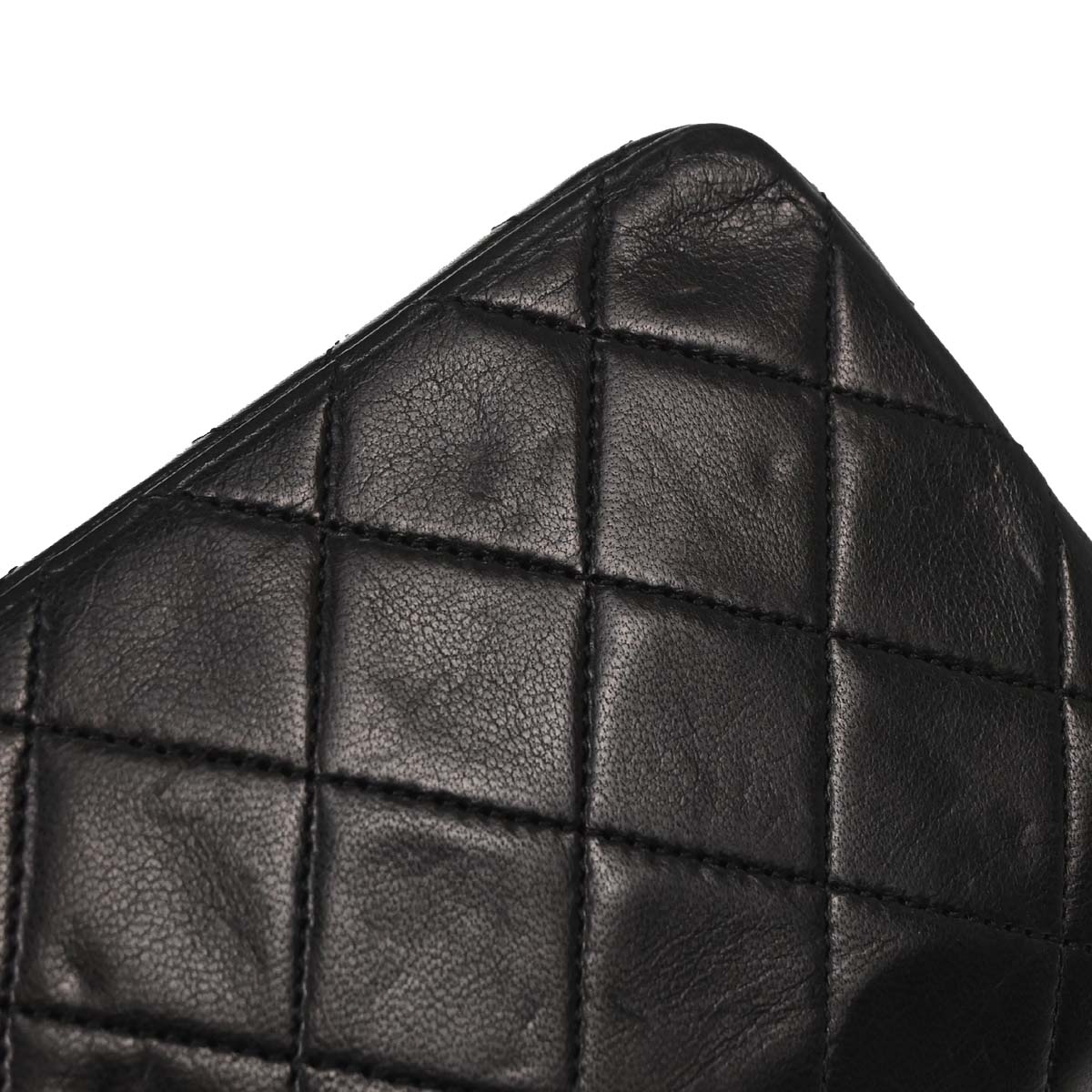 Chanel Black Lambskin Turnlock Mini Full Flap Shoulder Bag