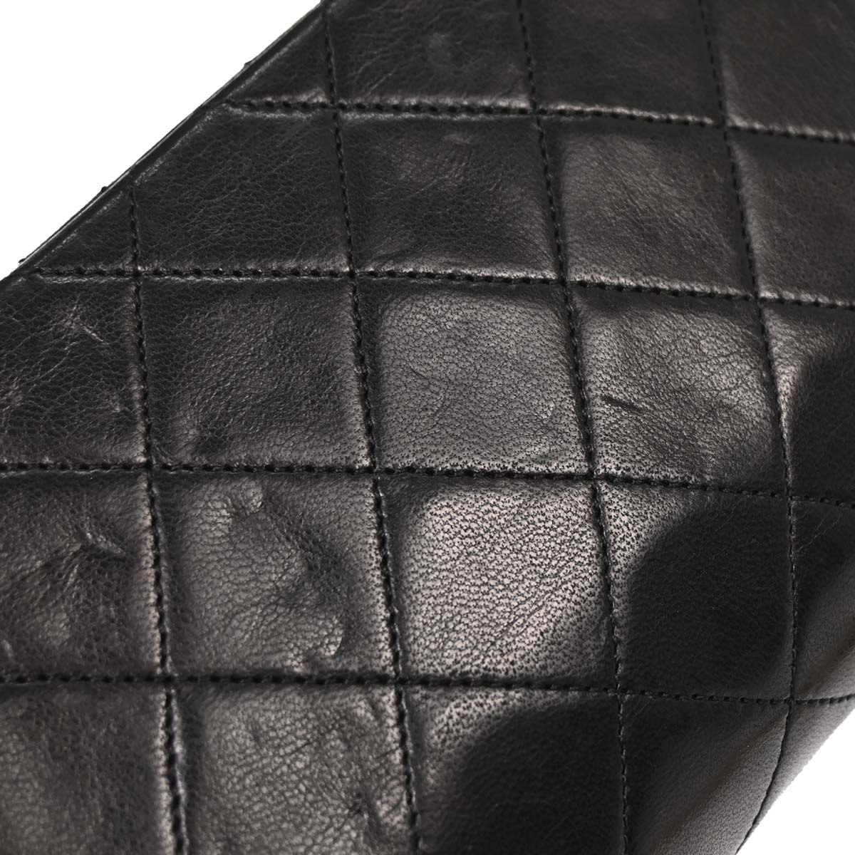 Chanel Black Lambskin Turnlock Mini Full Flap Shoulder Bag