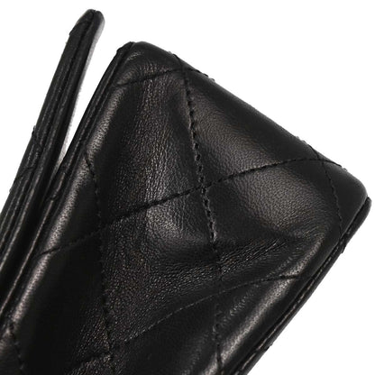 Chanel Black Lambskin Turnlock Mini Full Flap Shoulder Bag