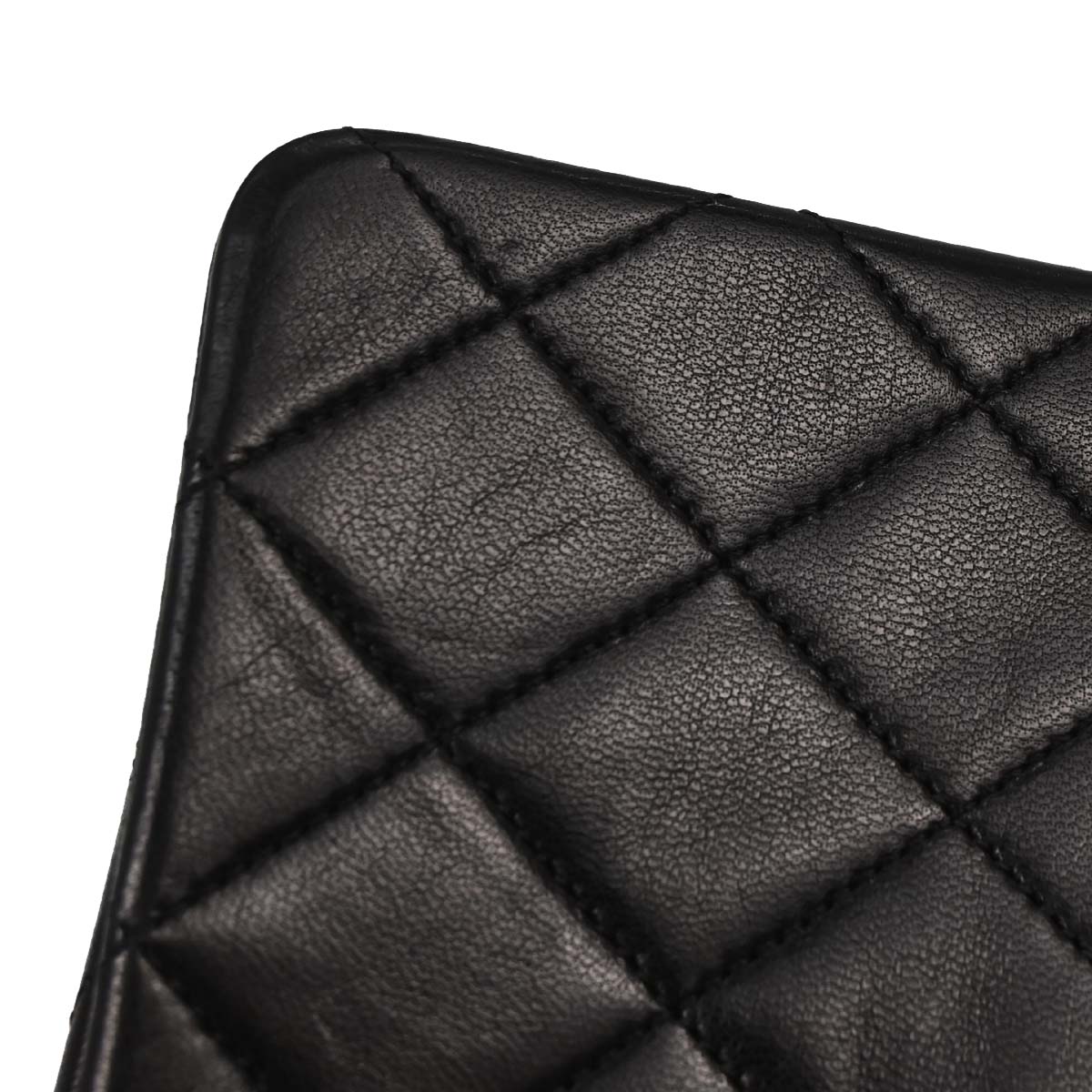 Chanel Black Lambskin Turnlock Mini Full Flap Shoulder Bag
