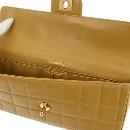 Chanel 2002-2003 Beige Lambskin Coco Bar East West Shoulder Bag