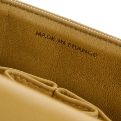 Chanel 2002-2003 Beige Lambskin Coco Bar East West Shoulder Bag