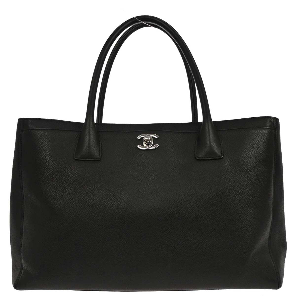 Chanel Black Calfskin Cerf Executive Tote Bag