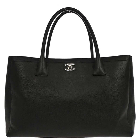 Chanel Black Calfskin Cerf Executive Tote Bag