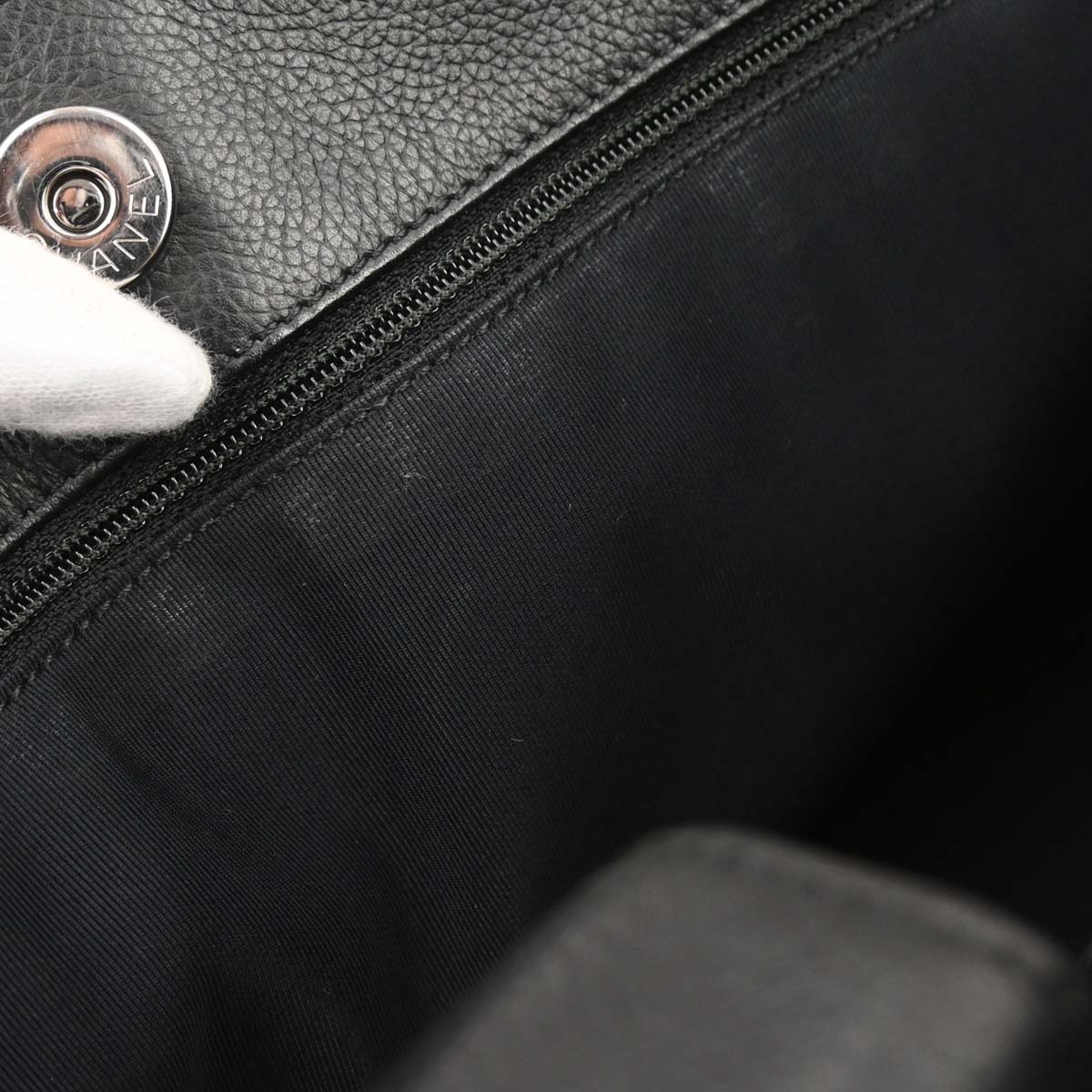 Chanel Black Calfskin Cerf Executive Tote Bag