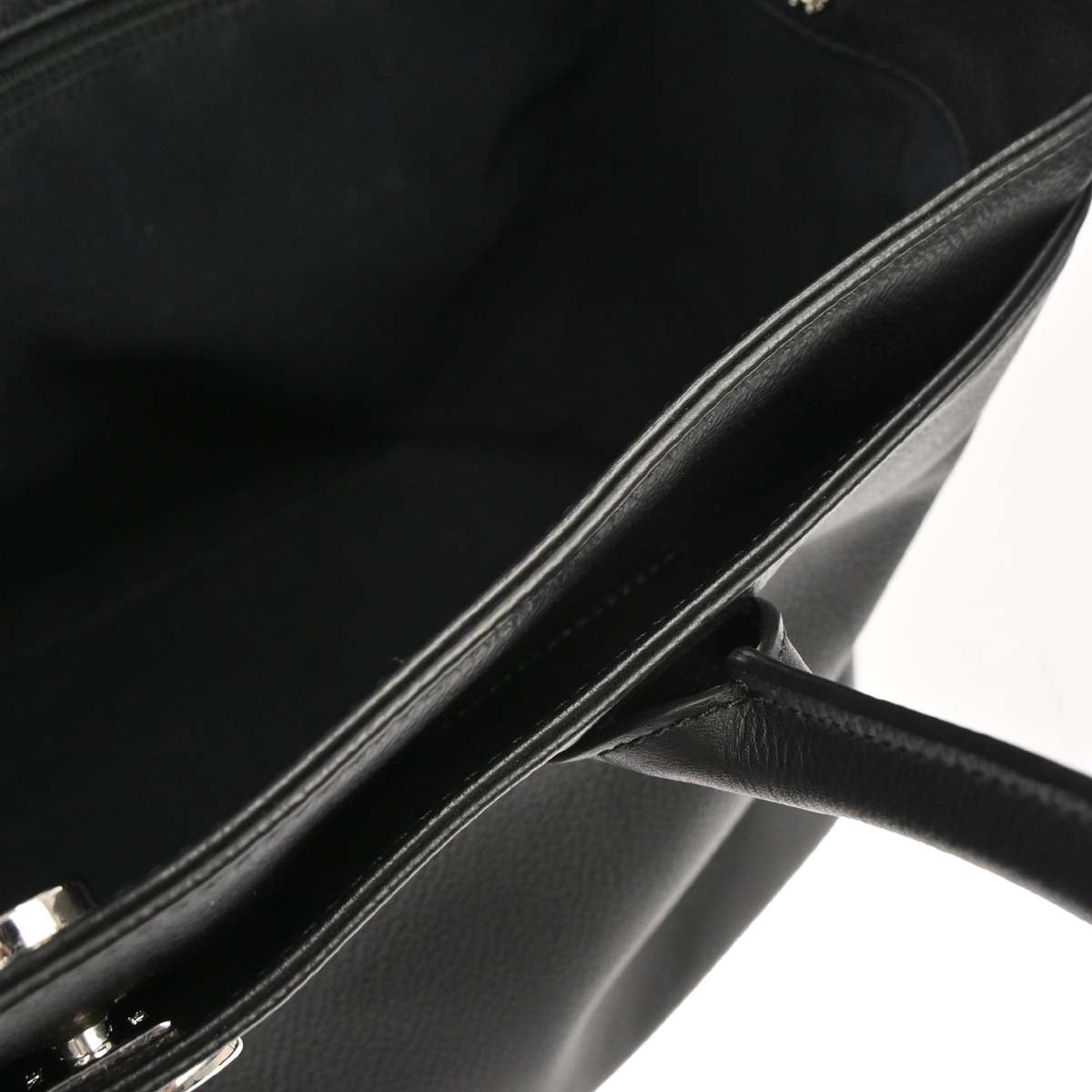 Chanel Black Calfskin Cerf Executive Tote Bag