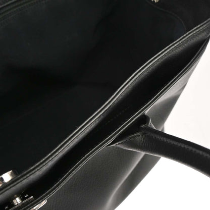 Chanel Black Calfskin Cerf Executive Tote Bag