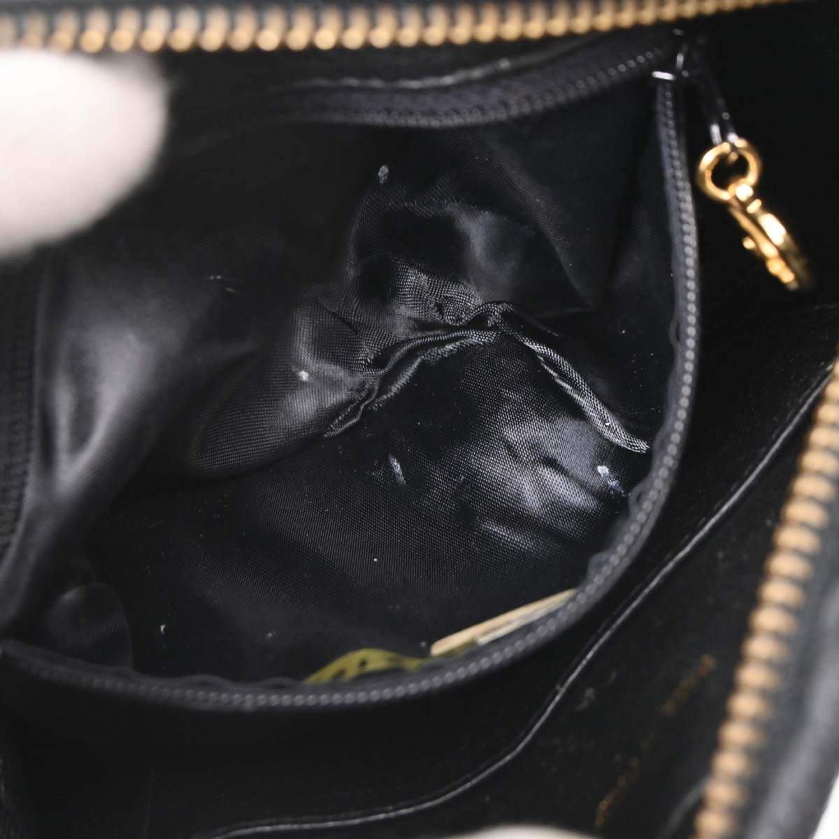 Chanel Black Caviar Skin Chevron Camera Bag Mini