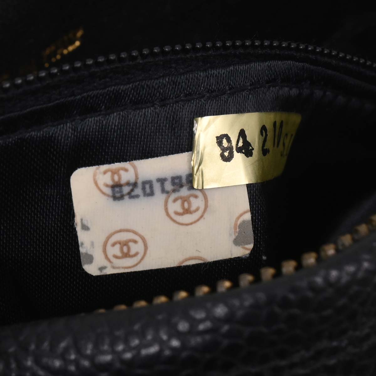 Chanel Black Caviar Skin Chevron Camera Bag Mini