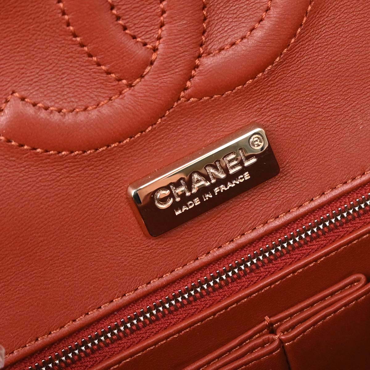 Chanel * Brown Python Medium Classic Double Flap Shoulder Bag