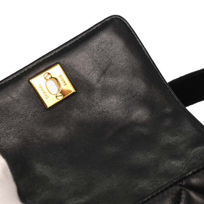 Chanel 1989-1991 Black Lambskin Handbag