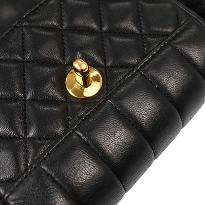 Chanel 1989-1991 Black Lambskin Handbag
