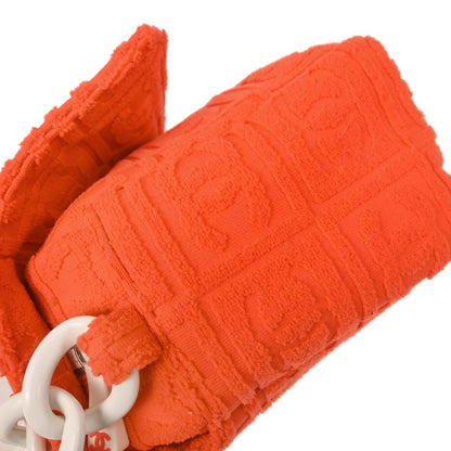 Chanel Orange Cotton Sport Line Handbag